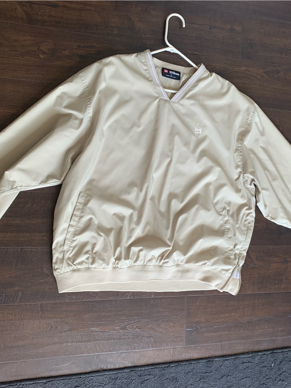 Wilson Beige Pullover with White Trim